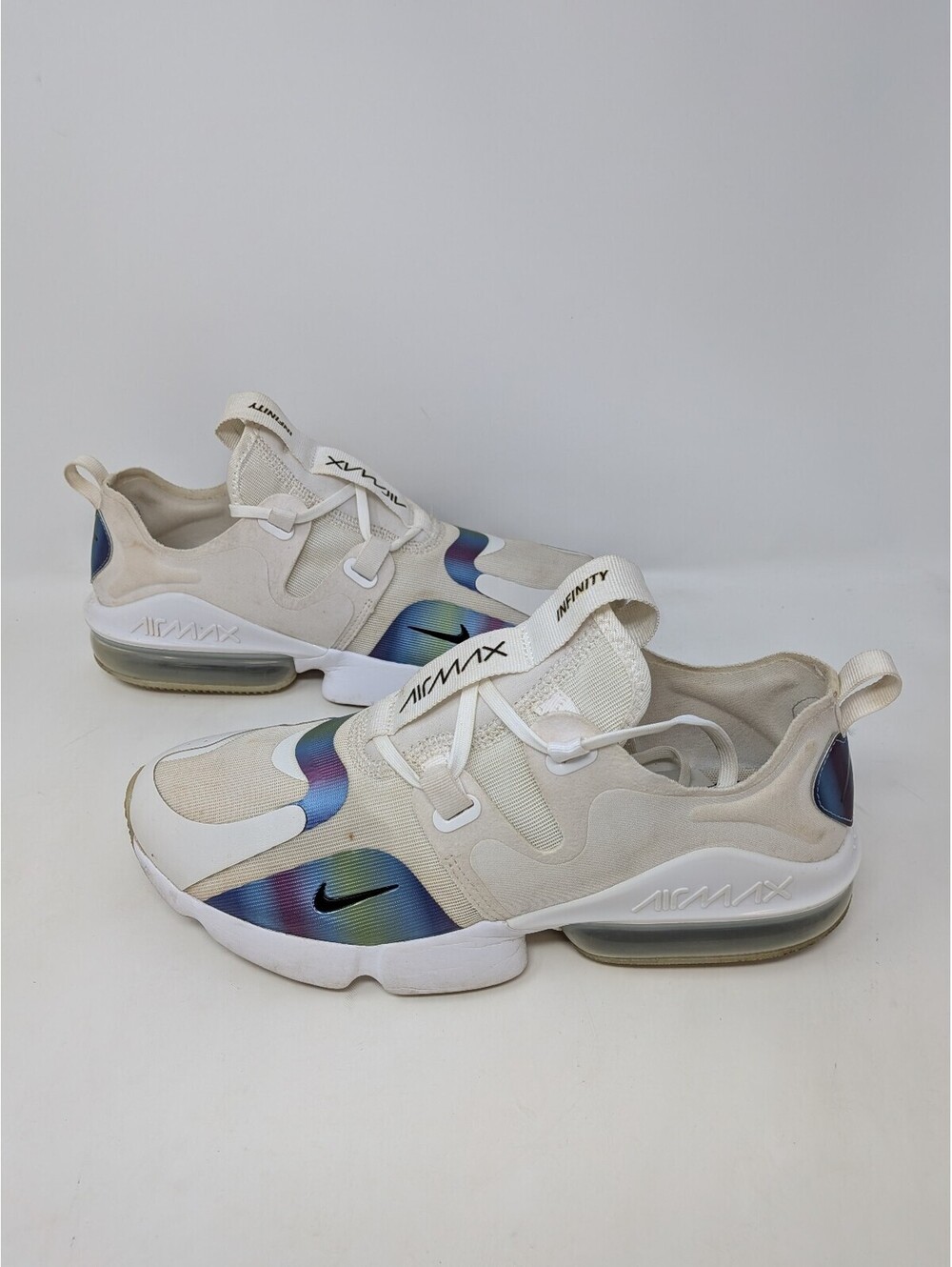 Nike Air Max Infinity Men’s 9.5 Summit White Iridescent BQ3999-101